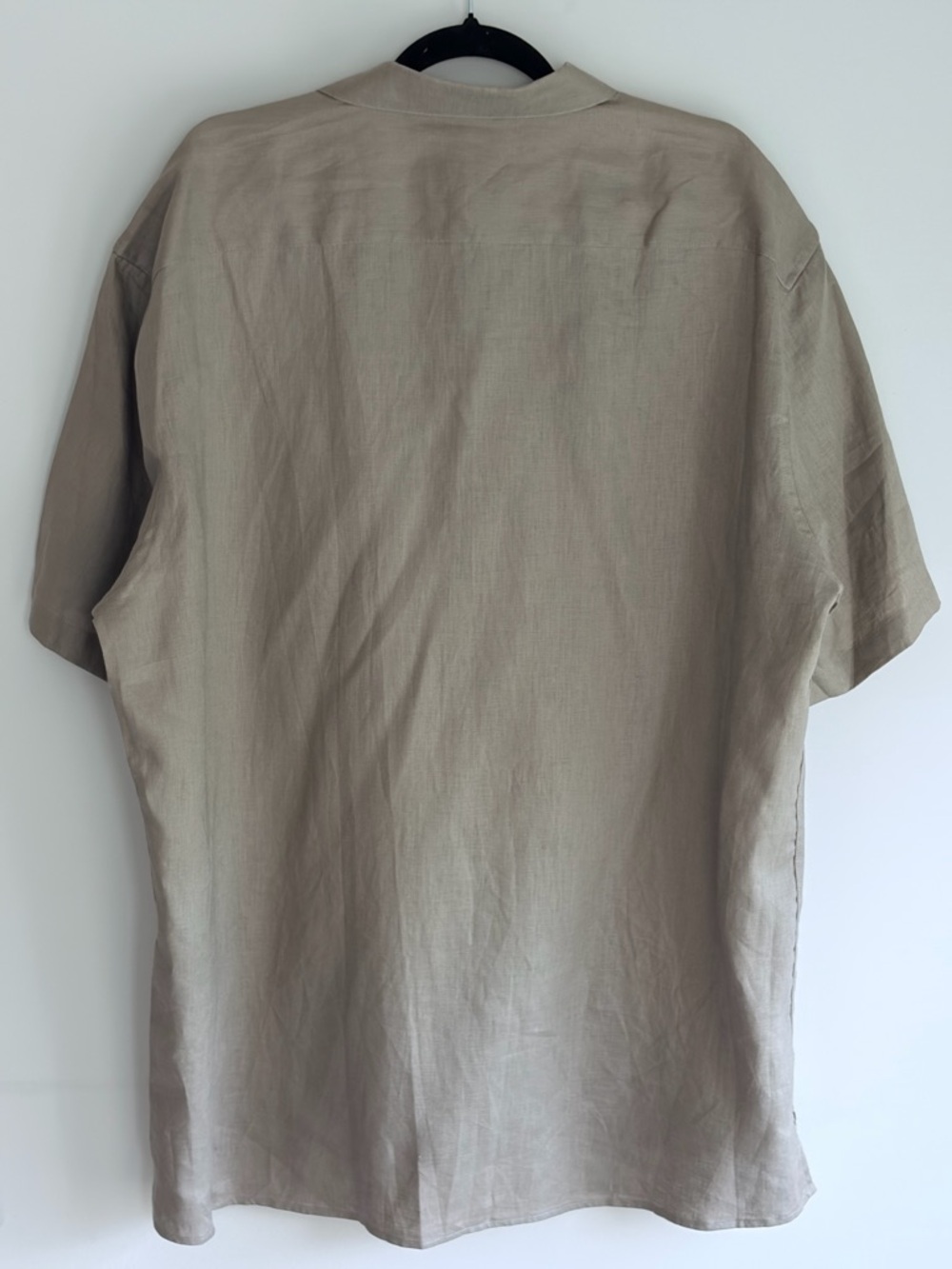 Joseph Abboud Short Sleeve Button-Front Shirt in Taupe - Picture 2 of 4
